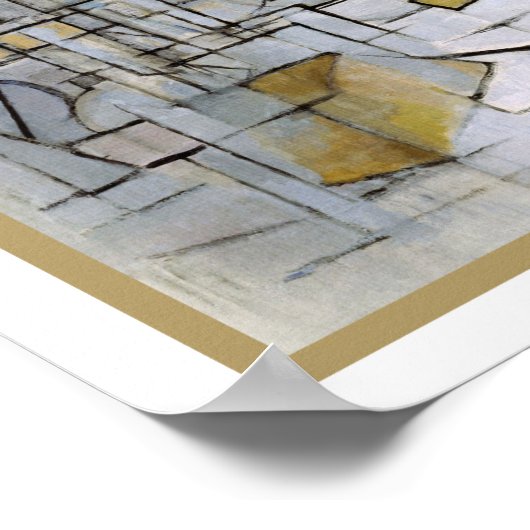 Poster Piet Mondrian - Vie Toujours Avec Pot De Gingembre (Coin)