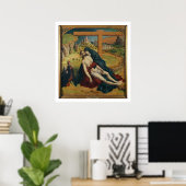 Poster Pieta avec deux donateurs (huile sur panneau) (Bureau à domicile)
