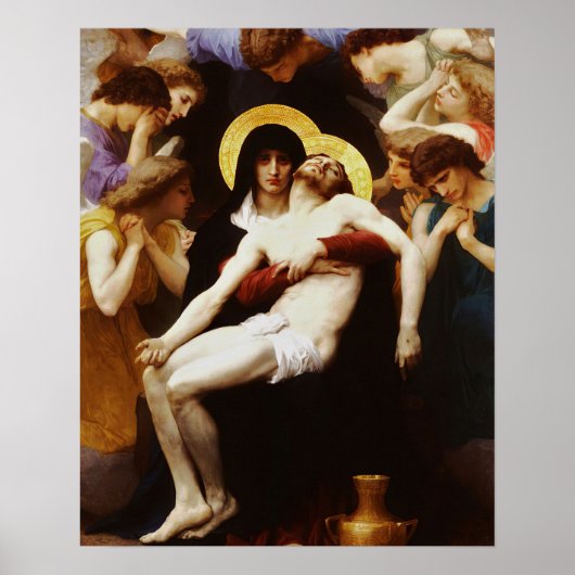 Poster Pieta Jesus Crucifixion Lamentation Vierge Marie (Devant)