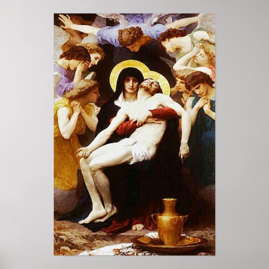 Poster Pieta Jesus Crucifixion Lamentation Vierge Marie 0 (Devant)