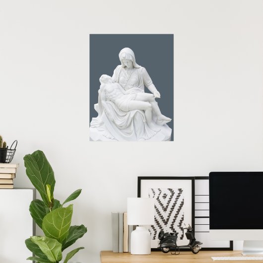 Poster Pieta sculptée (Bureau à domicile)