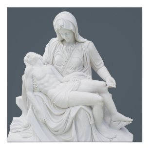 Poster Pietà sculptée