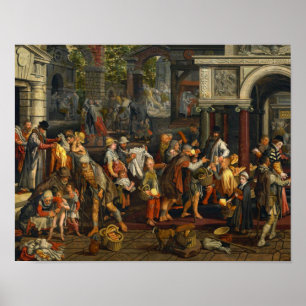 Poster Pieter Aertsen - Les actes chrétiens de miséricord
