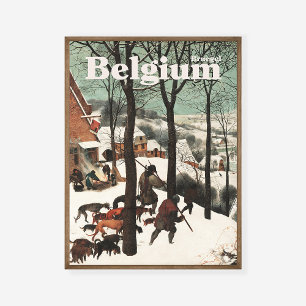 Poster Pieter Bruegel Chasseurs aînés dans la neige 1565 