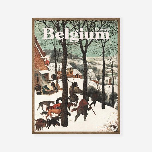 Poster Pieter Bruegel Chasseurs aînés dans la neige 1565