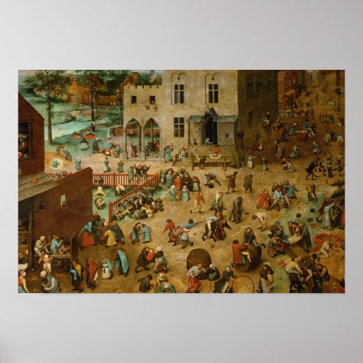 Poster Pieter Bruegel l’Aîné - Jeux pour enfants (Devant)