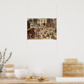 Poster Pieter Bruegel-La pièce de Pieter (Cuisine)