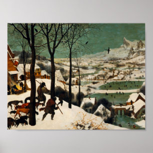 Poster Pieter Bruegel L'Ancien - Chasseurs Dans La Neige