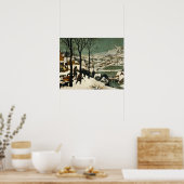 Poster Pieter Bruegel l'Ancien - Chasseurs dans la neige (Cuisine)