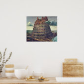 Poster Pieter Bruegel l'Ancien - La Tour de Babel (Cuisine)