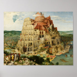 Poster Pieter Bruegel l'Ancien - La Tour de Babel