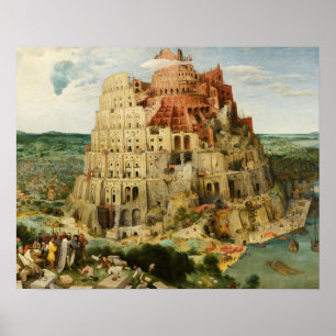 Poster Pieter Bruegel l'Ancien - La Tour de Babel