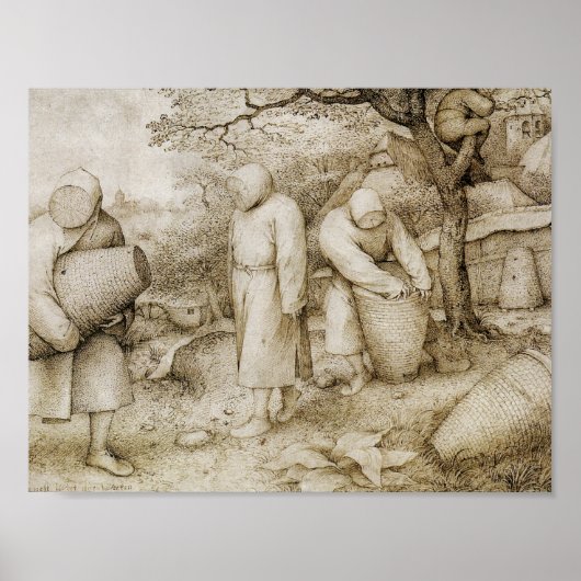 Poster Pieter Bruegel l'Ancien - Les apiculteurs (Devant)