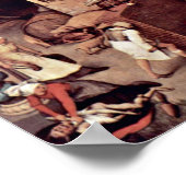 Poster Pieter Bruegel l'Ancien - Les proverbes hollandais (Coin)
