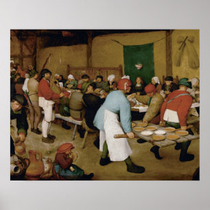 Poster Pieter Bruegel l'Ancien - Mariage paysan