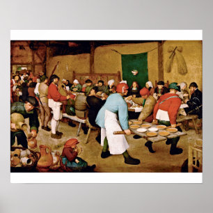 Poster Pieter Bruegel L'Ancien - Mariage paysan