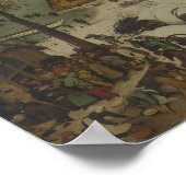 Poster Pieter Bruegel l'Ancien - Numérotation à Bethléem (Coin)