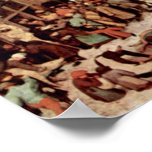 Poster Pieter Bruegel l'Ancien - Recensement à Bethléem (Coin)