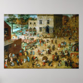 Poster Pieter Bruegel les Jeux pour enfants (Devant)