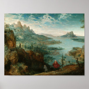 Poster Pieter Bruegel - Paysage avec vol en Egypte