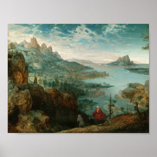 Poster Pieter Bruegel - Paysage avec vol en Egypte (Devant)
