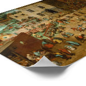 Poster Pieter Bruegel the Elder Jeux pour enfants 1560 (Coin)