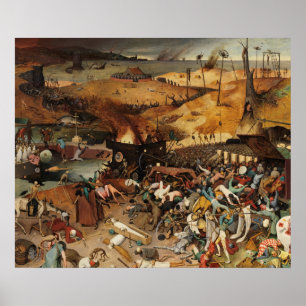 Poster Pieter Brueghel l'Ancien  le triomphe de la mort