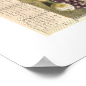 Poster Pieter Casteels, Douze mois de fruits, août (Coin)