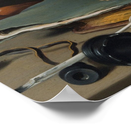 Poster Pieter Claesz : Silence Life with a Skull (Coin)