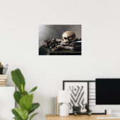 Poster Pieter Claesz, vie morte (Bureau à domicile)