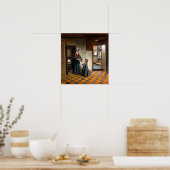Poster Pieter de Hooch Une femme avec un enfant dans une  (Cuisine)