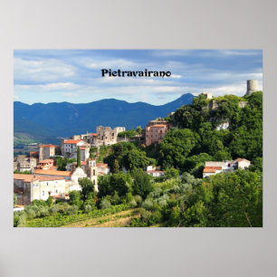 Poster Pietravairano, Caserte, Italie