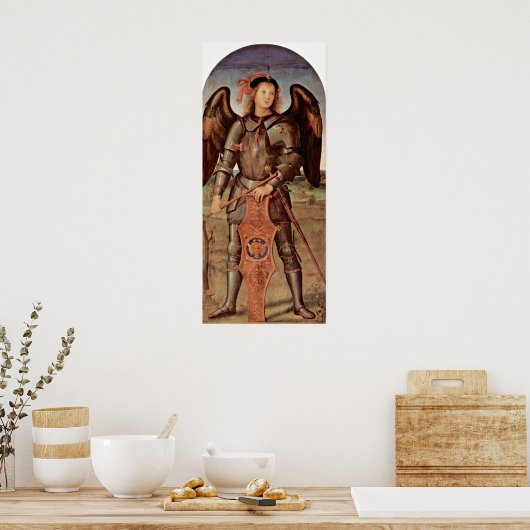 Poster Pietro Perugino - Archange Michael (Cuisine)