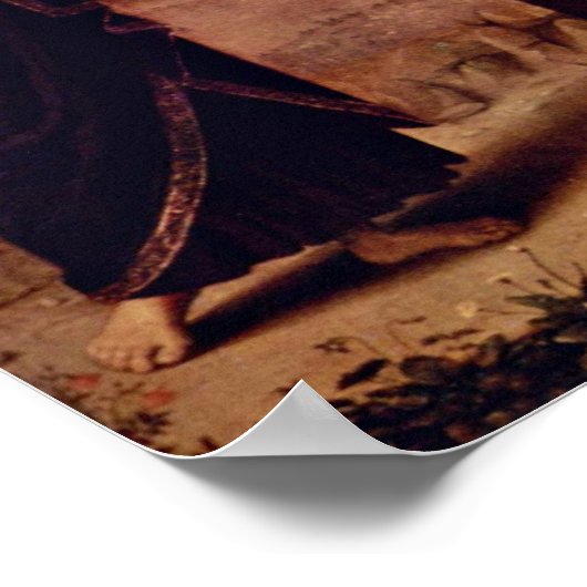 Poster Pietro Perugino - Crucifixion avec Marie (Coin)