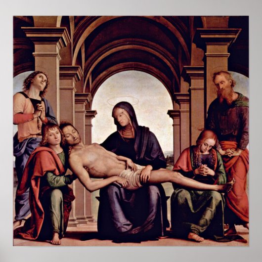 Poster Pietro Perugino - Pieta (Devant)