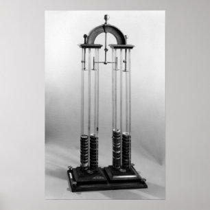 Poster Pieu voltaïque fait pour Jacques Alexandre Charles