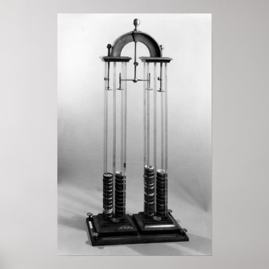 Poster Pieu voltaïque fait pour Jacques Alexandre Charles (Devant)