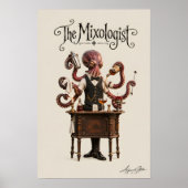 Poster Pieuvre derrière le bar (Devant)