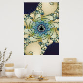 Poster Pieuvre fractale Mandelbrot Garden (Cuisine)