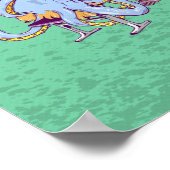 Poster Pieuvre jouant du piano (Coin)