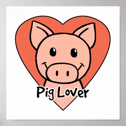 Poster Pig lover (Devant)
