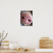 Poster Pig rose gros plan photo (Cuisine)