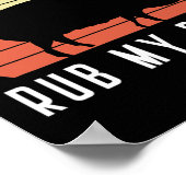 Poster Pig Rub My Butt Pit Master Bbq Pork Bycon Grill By (Coin)