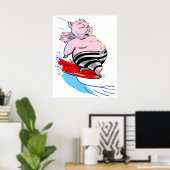 Poster PiG sUrFiNg (Bureau à domicile)
