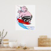 Poster PiG sUrFiNg (Cuisine)