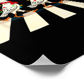 Poster Pigeon Crossing Road Xmas (Coin)