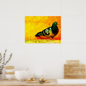 Poster Pigeon dormant (Cuisine)