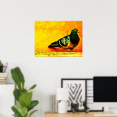 Poster Pigeon dormant (Bureau à domicile)
