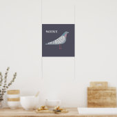 Poster Pigeon Personnalisé (Cuisine)