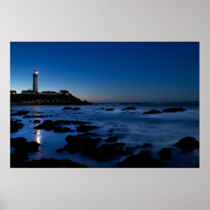Poster Pigeon point Lighthouse   A aidé Moon Bay, Ca